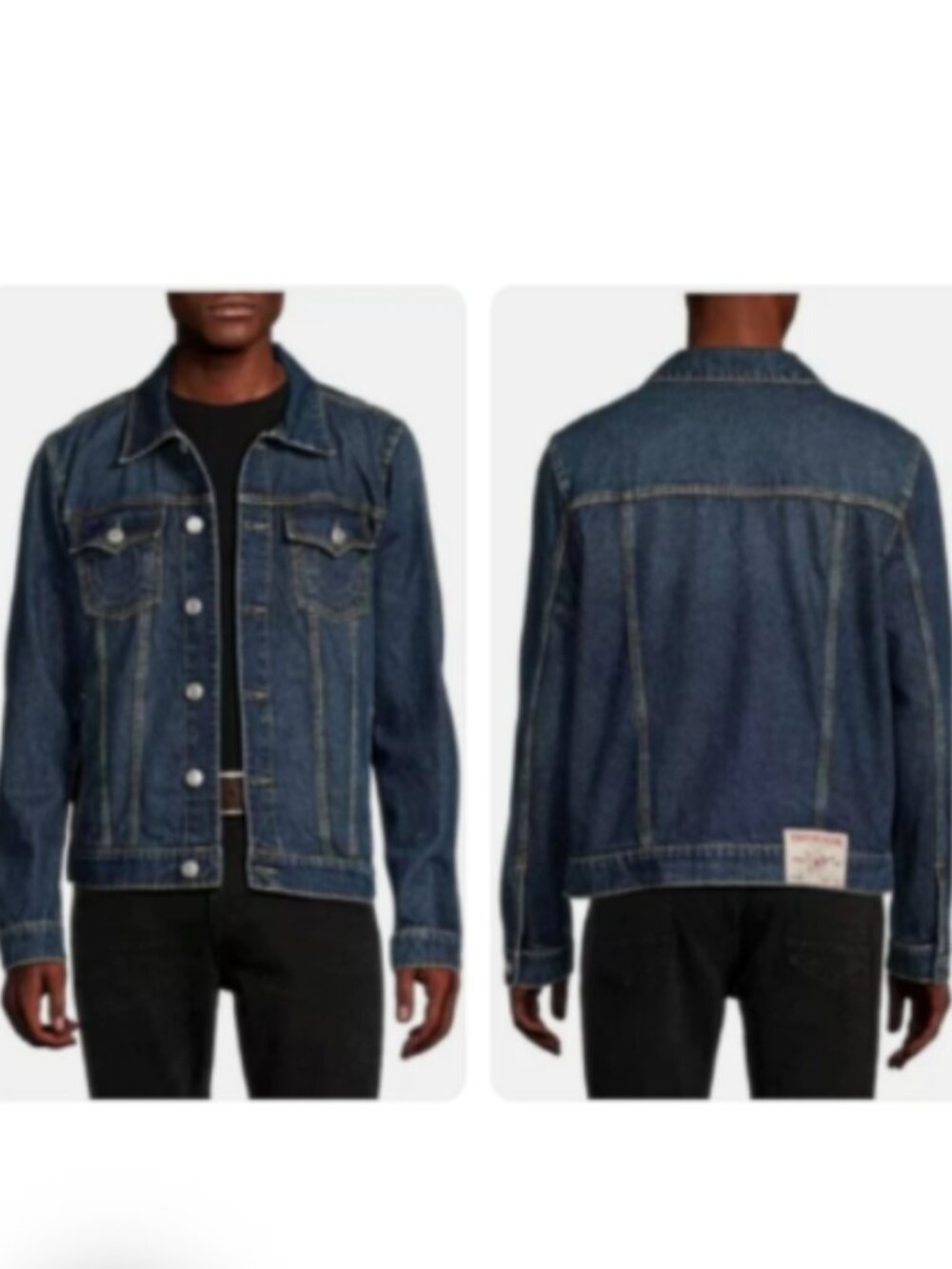 True Religion Men's Jesse Denim Trucker‎ Jacket Medium Storm Wash Size Large NWT